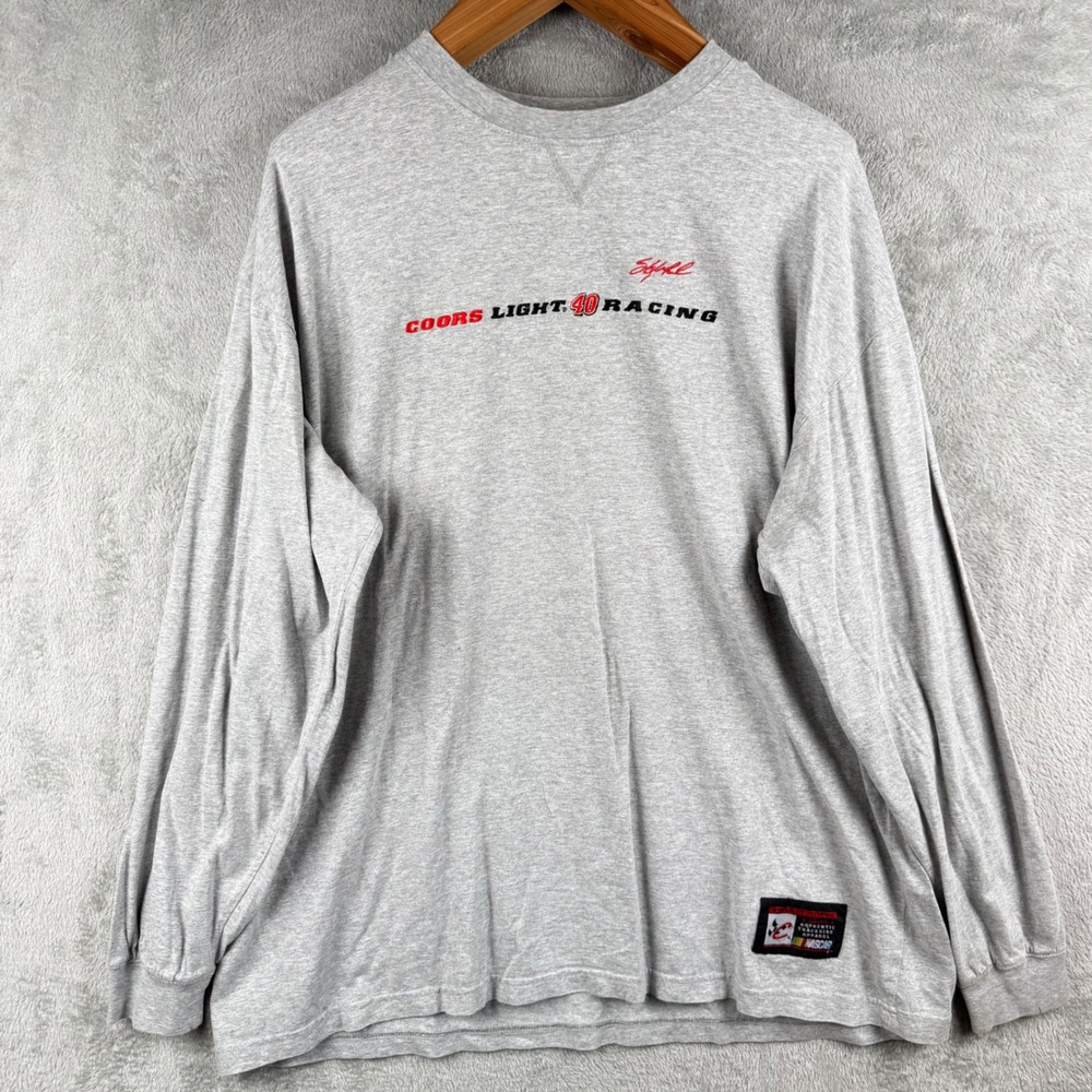 Chase Authentics Coors Light 40 Sterling Marlin L/S‎ T-Shirt Mens XL Nascar 90s